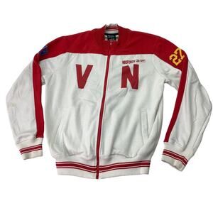 Yuri On Ice Red White VN Nikiforov Red White #27 Cotton Varsity Jacket